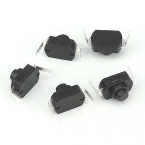 Dc 1A/30V đèn pin góc bên phải chuyển đổi <span class=keywords><strong>Mini</strong></span> đẩy nút chuyển đổi cho ngọn đuốc điện tự khóa ON-OFF Balck/màu trắng - Product Image 3