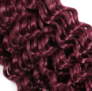 DX332 <span class=keywords><strong>capelli</strong></span> umani 100% alla rinfusa Afro crespo <span class=keywords><strong>capelli</strong></span> ricci Viatnamese per intrecciare il colore 99J bordeaux trecce all'uncinetto senza trama da 10 a 30 pollici - Product Image 2