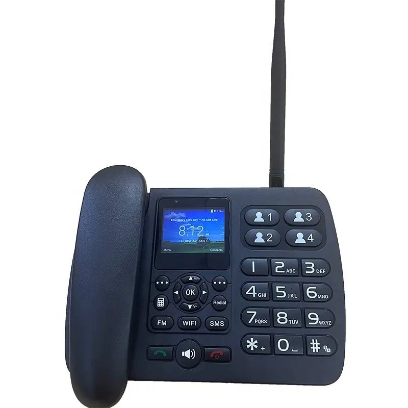 FWP Lte Wcdma Gsm Sim TF 카드 고정 전화 와이파이 핫스팟 Voip Volte 무선 책상 전화