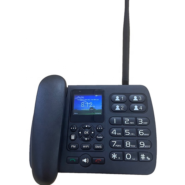 FWP Lte Wcdma Gsm Sim TF card  Fixed Telephone with Wifi Hotspot Voip Volte Wireless Desk Phone