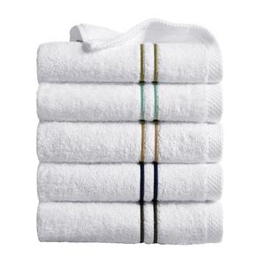100% Baumwolle weiß Luxus stickerei 2 Linien Handtuch für 5 Sterne Hotel Spa Badezimmer - Product Image 1