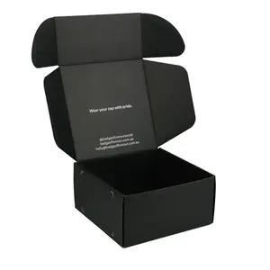 新颖设计金色供应商黑色邮件箱瓦楞纸箱模型模板
