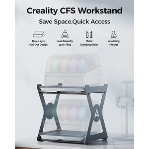 Creality Cfs Workstand 33x15x85cm Foldable Aluminum Durable Rectangle Storage Organizer for Living Room Office - Product Image 2