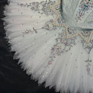 Robe de Ballet imprimée lac des cygnes blanc pour adultes enfants adulte enfant Tutu crêpe ballerine Performance porter femmes filles Western - Product Image 5