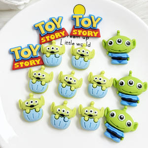 Lot de Breloques en Résine Alien Cartoon - DIY pour Coques de Téléphone, Clips pour Slime et Décorations de Tasses, Accessoires d'Artisanat en Gros - Product Image 4