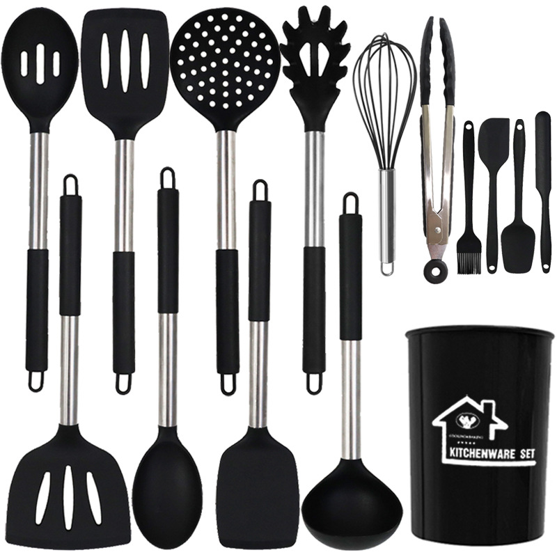 Amazon silicona cocina 15 piezas Set-Negro