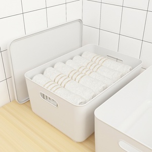 Boîte de rangement pliable en plastique au design moderne, forme rectangulaire, organiseur de vêtements pour sous-vêtements et chaussettes - Product Image 3