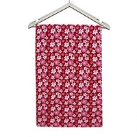 Tissu en coton imprimé floral rouge, fait main, écologique, séchage rapide, pour sacs, chemises, robes, travaux manuels, couture et décoration intérieure pour garçons