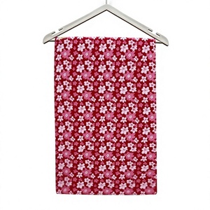 Tela de Algodón con Estampado Floral Rojo, Patrón de Flores Pequeñas, Textil Hecho a Mano para Vestidos, Manualidades, Costura y Decoración del Hogar - Product Image 1