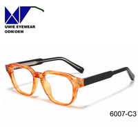 Monture de prescription carrée pleine monture en TR90 et métal, taille 49-20-150, personnalisable OEM, verres PC anti-lumière bleue, unisexe, pour adultes, MOQ