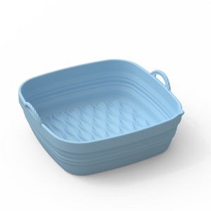 Nouvelles doublures carrées et rectangulaires en silicone pour friteuse à air, plateau de cuisson pliable pour friteuse à air double, pot en silicone - Product Image 5