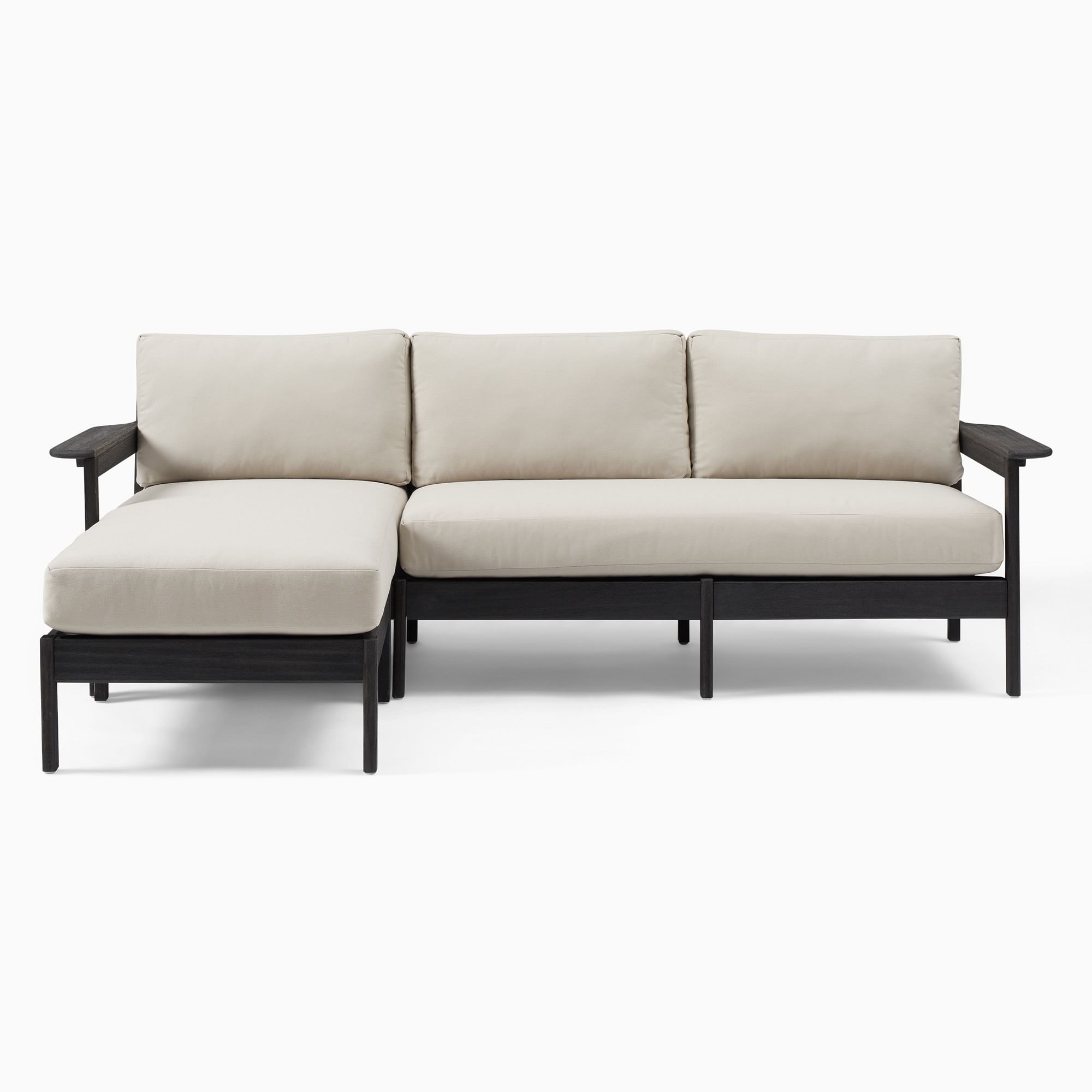 Modern Patio Garden Sets Comfortable Sectional Armed Sofa Teak Outdoor Furniture