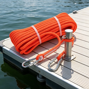 Corde de sauvetage flottante durable, résistante à la traction, avec mousquetons pour utilisation d'urgence - Product Image 2