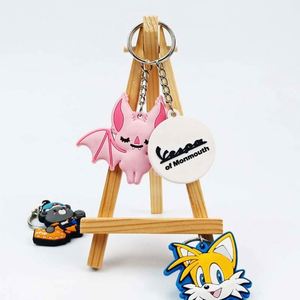 Cadeaux promotionnels, échantillons gratuits, porte-clés en silicone souple personnalisé avec anneaux en PVC - Product Image 2