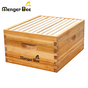 Nuevo Kit de Colmena Menger Bee de 10 Cuadros Profundos Langstroth, sin Montar, con Cuadros de Cera Esmaltada y Unión de Cola de Pato - Product Image 5