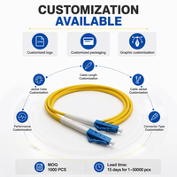 Cordon de brassage fibre optique Simplex LC UPC/LC UPC SM FTTX FTTH FTTR 1m 0.9mm/2.0mm/3.0mm, câble de raccordement, connecteur de fibre optique pour 4G