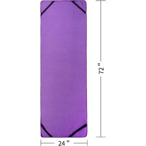Serviette de yoga chaude en microfibre antidérapante avec motif - Product Image 2