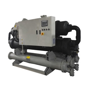 เครื่องทำความเย็นแบบสกรูสำหรับอุตสาหกรรม ระบายความร้อนด้วยน้ำ กำลังไฟ 100 กิโลวัตต์ แรงดันไฟฟ้า 380 โวลต์ มอเตอร์ปั๊มประสิทธิภาพสูง ขับเคลื่อนโดยตรง - Product Image 4