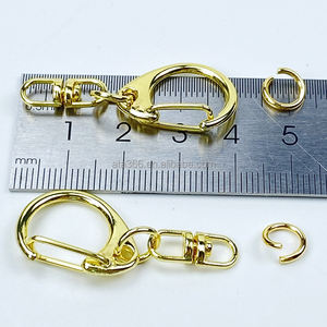 Anneau de coq en métal fendu, anneau métallique en alliage de Zinc pour l'artisanat, anneau D en métal fendu plat, bon marché, 2022 - Product Image 4