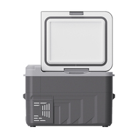 Mini-réfrigérateur portable rechargeable 15L pour voiture et extérieur, congélateur 12V/24V/AC 220V