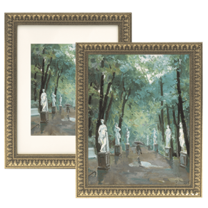 Elégant <span class=keywords><strong>PS</strong></span> Double Face Encadré Forêt Paysage Art Durable Cadre Photo Verdure Lush Statues Classiques Flâner Figure - Product Image 1