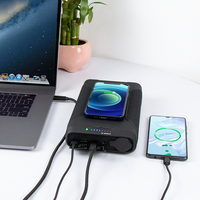 Banco de Energía de 60000 mAh Multifunción, CC 12V-24V, PD 60W, Carga Rápida, para Portátil, Coche, Manta Eléctrica Calefactable