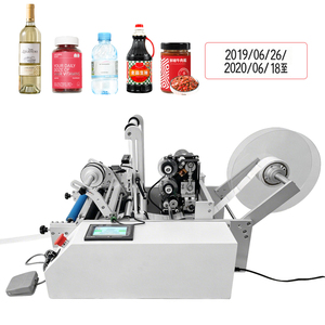 Machine d'étiquetage de bouteilles rondes de table avec unité de codage à <span class=keywords><strong>ruban</strong></span> attachable, dispositif de montage d'étiquettes <span class=keywords><strong>pour</strong></span> bocaux cylindriques sous pression - Product Image 5
