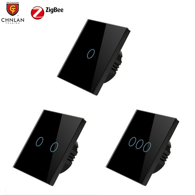Smart Tuya Smart Life Zigbee 3.0 Touch Smart Wall Light Switch 240V Waterproof Glass Switch Panel High Quality  for Smart Home