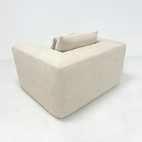 Canapé sectionnel moderne haut de gamme, style simple, multifonctionnel, double usage, rembourré, extensible, pour villa