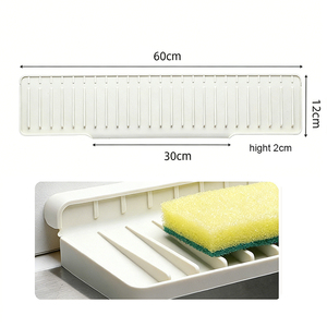 Elegante Tappetino Raccogliacqua in Silicone per Rubinetto, Tappetino Sottolavello, Tappetino Asciugatura, Porta Spugna, Organizzatore Accessori Lavello Cucina - Product Image 4