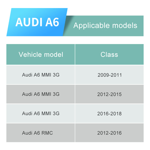 Kablosuz Apple Carplay Android oto araba ses çalar çözme kutusu akıllı arayüz için AUDI 2009-2016 A3 A4 A5 A6 A6L RMC MMI3G - Product Image 6