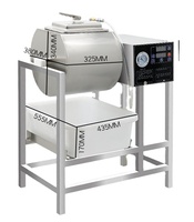 Marinateur vertical de table en acier inoxydable 18L-150L pour la transformation de la viande avec composants de moteur intégrés
