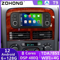 Pantalla de Autoradio DSP para Jeep Grand Cherokee 1998-2004, Reproductor Multimedia con Carplay y Android Auto, Unidad Principal 4G BT, Radio Estéreo para Auto