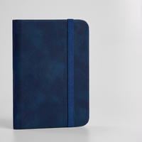 Carnet de poche personnalisé A7 avec 200 pages lignées, fermeture élastique et boucle pour stylo en option pour cadeaux promotionnels