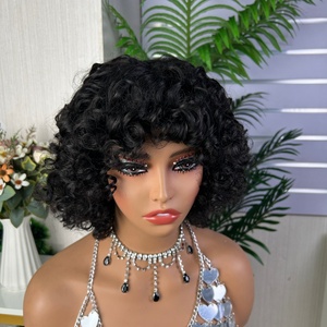 Frange Loose Curly <b>Human</b> Hair <b>Wigs</b> High Quality and Factory Price 100% <b>Human</b> Hair - Product Image 1