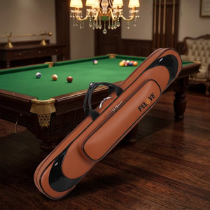 Pelove 3BX4S Étui pour queues de billard en PU souple, étanche, haute capacité, avec logo personnalisable, direct usine - Product Image 4