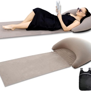 Colchoneta Inflable Portátil para Playa con Almohada, para Tomar el Sol al Aire Libre, Dormir, Acampar, Vacaciones en la Playa y Viajes - Product Image 1