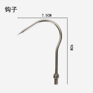 ชุดอุปกรณ์ตกปลาสแตนเลส พร้อมใบมีดตัดวัชพืช ตะขอเกี่ยว คีมหนีบ และฉมวก สำหรับตกปลาในน้ำจืด ใช้สำหรับตัด คีบ และเกี่ยว - Product Image 3