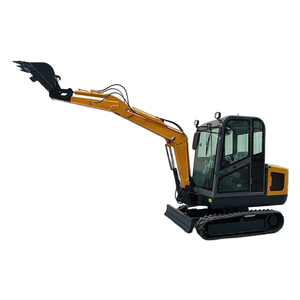 Miniexcavadora hidráulica de ruedas Elorry de 2.5T, equipo de construcción compacto con control piloto - Product Image 2