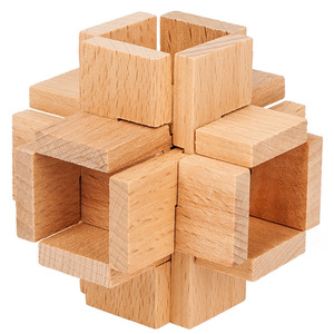 Traditional All Kinds Magic Teaser Game Brain Puzzle Cube Brain Teaser 3D Wood Educational Toy for Kids Toddler Boys & Girls - Product Image 6