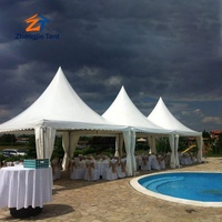 Tente Pagode Modulaire Personnalisable en Aluminium et PVC pour Expositions Extérieures, Banquets, Glamping, Camping, Complexes Hôteliers et Fêtes sur la Plage