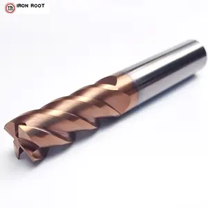 HRC58 1.0mm-20.0mm Standard length Solid Carbide 4 Flutes Flat End Mill