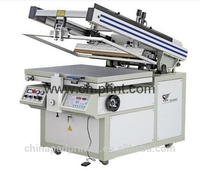 Máquina de Serigrafía Industrial de Cama Plana, Semiautomática, para Impresión Plana en Bolsas de Compra
