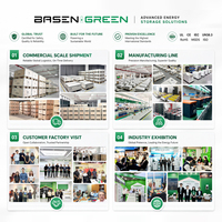 Batterie Lithium-Ion Verticale Basen Green 51.2V 48V 280Ah 314Ah 315Ah LifePO4 avec Boîtier JK V19 BMS 2A Équilibrage Actif et Écran Tactile