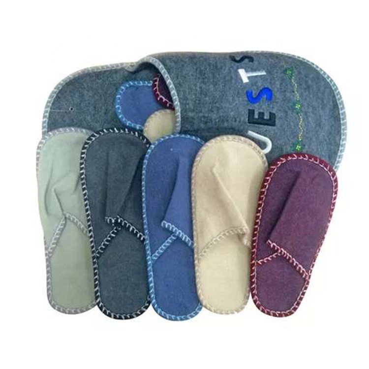 Войлок; Обувь с закрытым носком, партиями по 6 пар Нескользящие комнатные Семейные тапочки домашние Тапочки для гостей