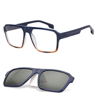 Dernier modèle – Lunettes optiques de haute qualité à monture en acétate pour hommes, rectangulaires, en TR90, avec clip TAC – Lunettes optiques chinoises CM304