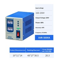 Stabilisateur de tension électronique monophasé SVR en gros, en stock, haute précision 50/60Hz, protection complète fournie