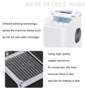 Популярный льдогенератор для приготовления круглого льда, настольный, с цифровым управлением, быстрый, для дома, кухни, бара, в европейском и американском стиле - Product Image 3
