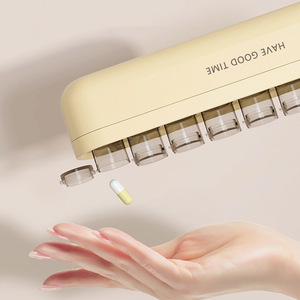 Portapillole Moderno in Plastica, Rettangolare, per 7 Giorni, 7 Scomparti (Mattina, Mezzogiorno, Sera), Grande Capacità - Product Image 2