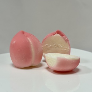 Barre de crème glacée à la pêche, goût fruité, dessert glacé sur bâtonnet, emballage en boîte - Product Image 2